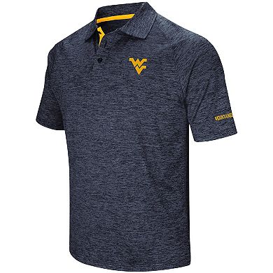 Men's Colosseum Navy West Virginia Mountaineers Down Swing Polo