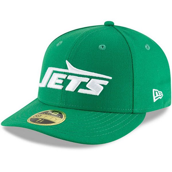 Men's New Era Kelly Green New York Jets Team Classic Throwback 39THIRTY  Flex Hat