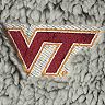 Women's Gray Virginia Tech Hokies Sherpa Super Soft Quarter Zip Pullover Jacket