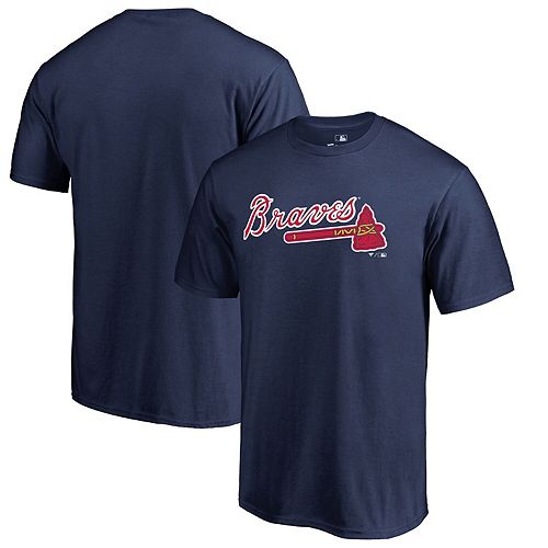 Men's Fanatics Branded Navy Atlanta Braves Team Wordmark T-Shirt