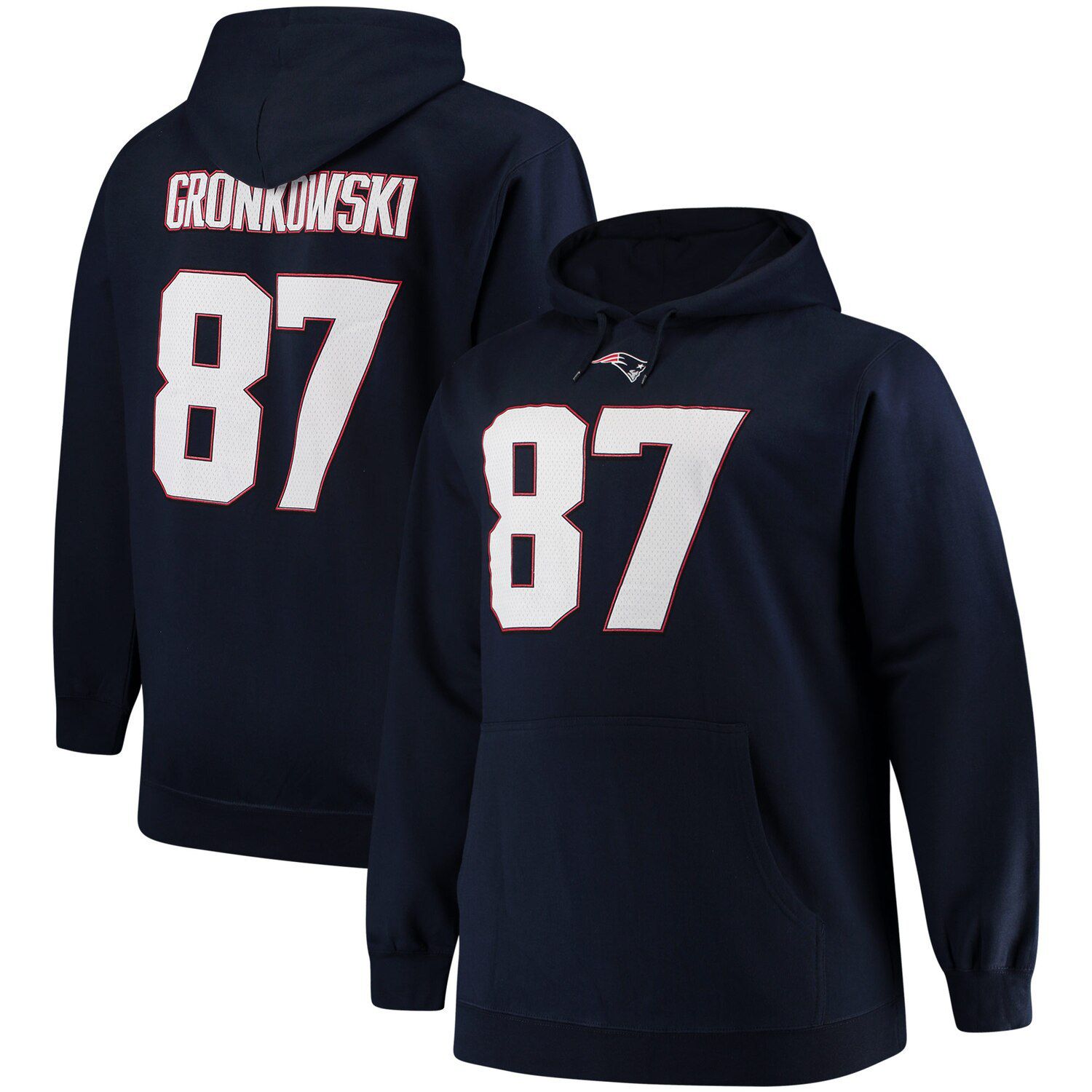 men's majestic new england patriots armor hoodie