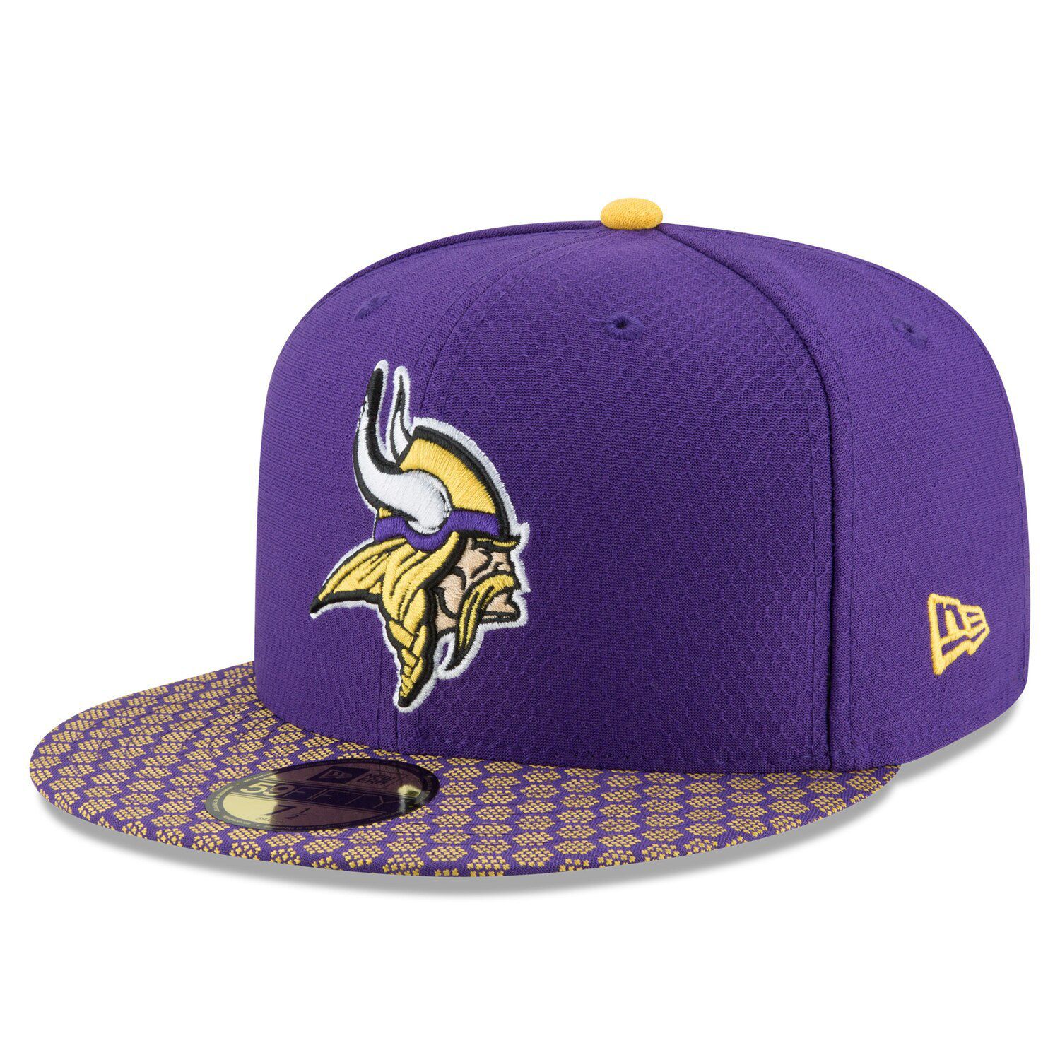 purple fitted hat