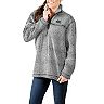 Women's Gray Florida Gators Sherpa Super Soft Quarter-Zip Pullover Jacket