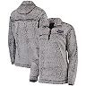 Women's Gray Florida Gators Sherpa Super Soft Quarter-Zip Pullover Jacket