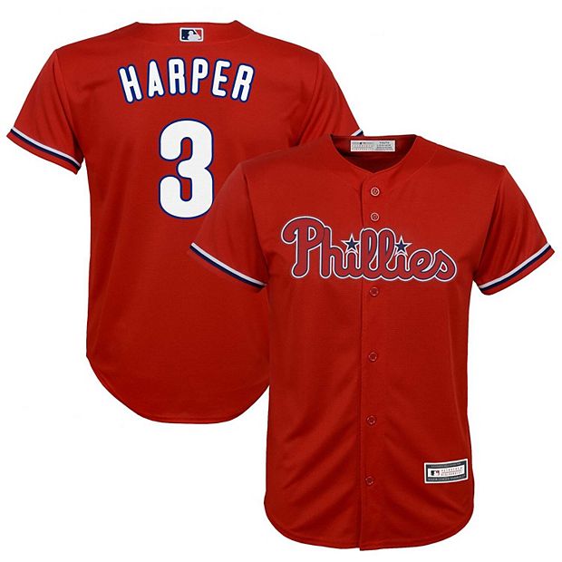 Bryce Harper Philadelphia Phillies Majestic Youth Replica Player Jersey -  Scarlet