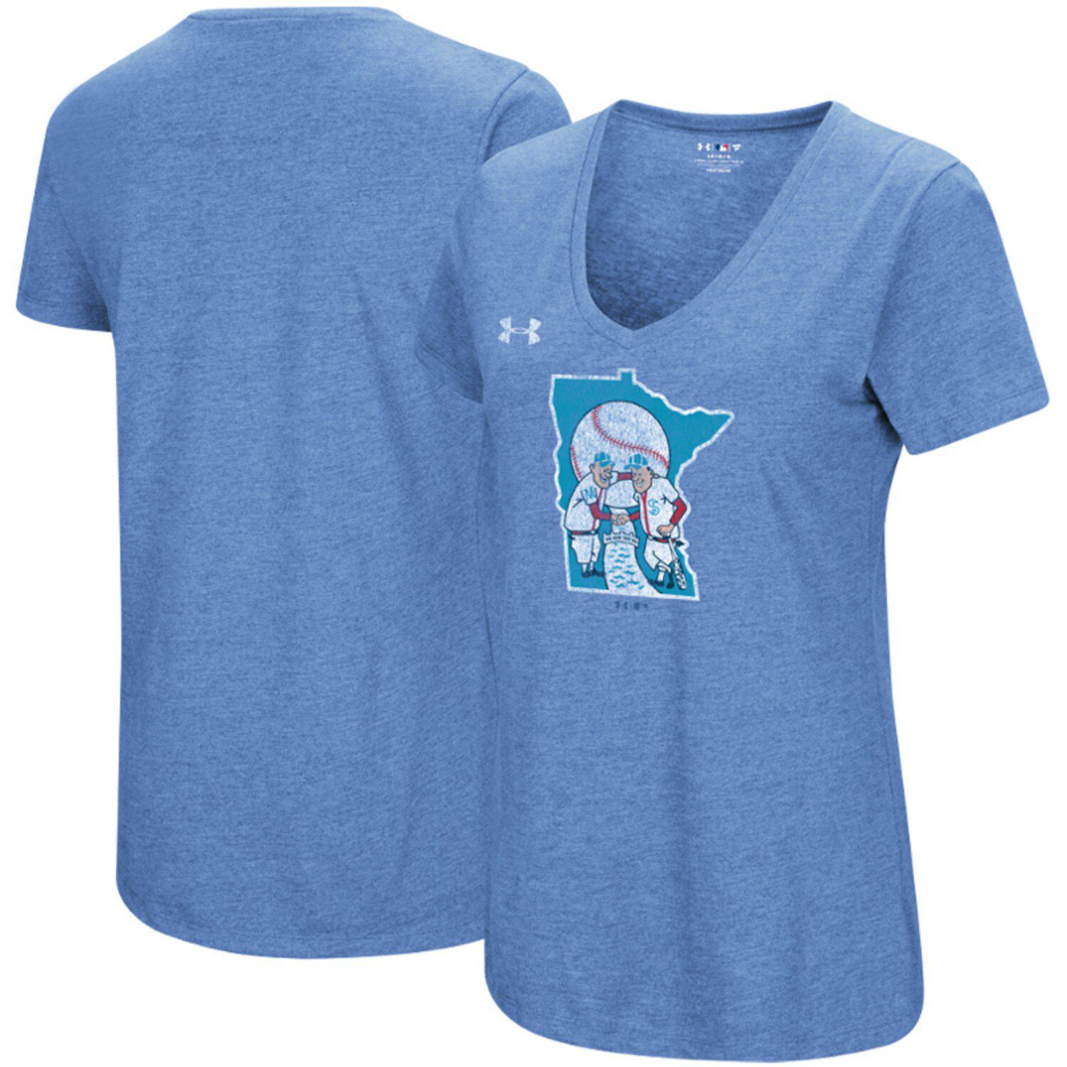 light blue under armour t shirt