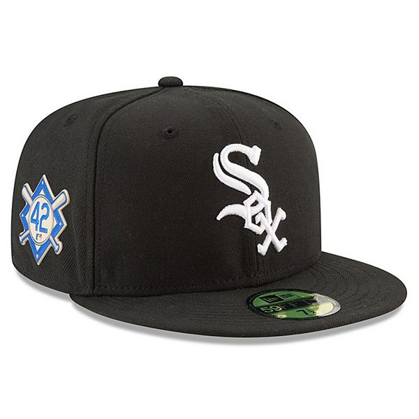 Men's Chicago White Sox New Era Black Jersey 59FIFTY Fitted Hat