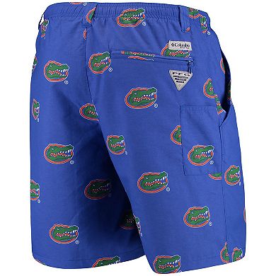 "Men's Columbia PFG Royal Florida Gators Backcast II 8"" Omni-Shade Hybrid Shorts"