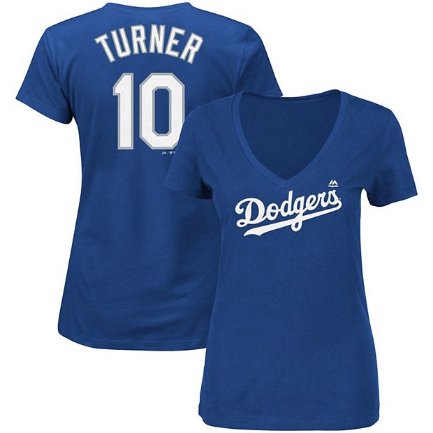 Men's Los Angeles Dodgers Justin Turner Majestic White Official