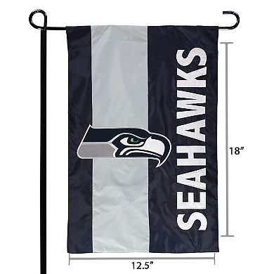 Seattle Seahawks 12.5" x 18" Embellish Garden Flag
