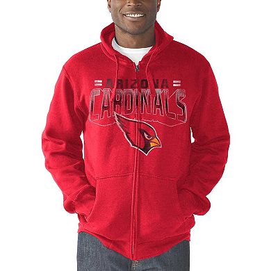 Men's G-III Sports by Carl Banks Cardinal Arizona Cardinals Perfect Season Full-Zip Hoodie