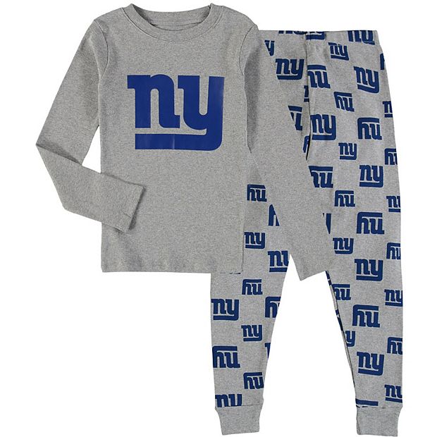 Preschool Heathered Gray New York Giants Long Sleeve T Shirt