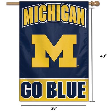 WinCraft Michigan Wolverines 28" x 40" Wordmark Single-Sided Vertical Banner