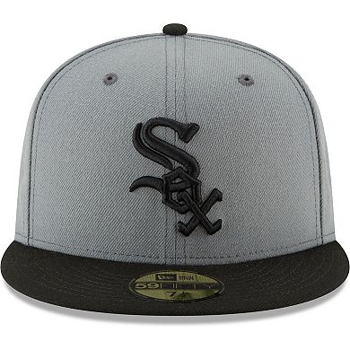 Men's New Era Gray/Black Chicago White Sox Two-Tone 59FIFTY Fitted Hat