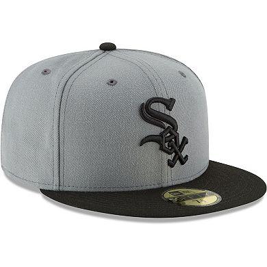 Men's New Era Gray/Black Chicago White Sox Two-Tone 59FIFTY Fitted Hat