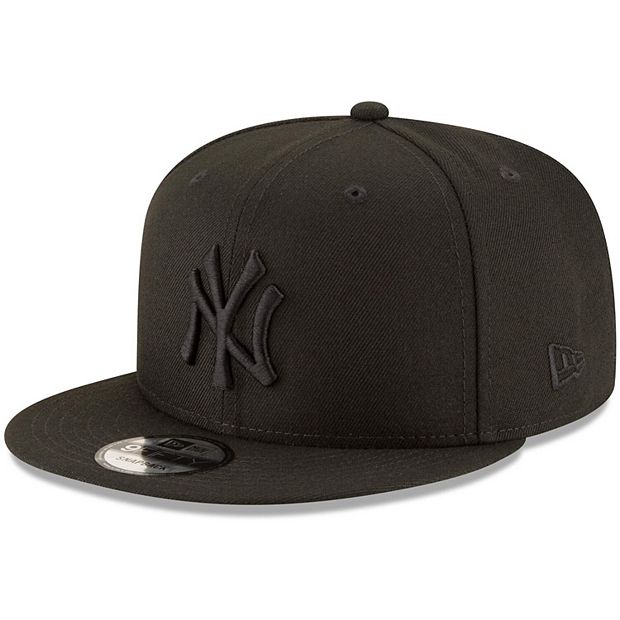 New York Yankees New Era Black on Black 9FIFTY Snapback Adjustable Hat  Custom