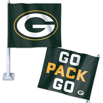 WinCraft Green Bay Packers Double-Sided Slogan Car Flag