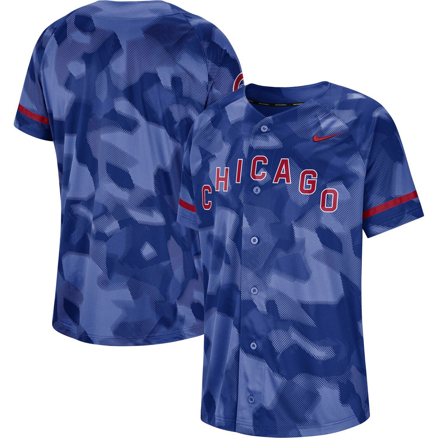 Men's Nike Royal Chicago Cubs Camo Jersey