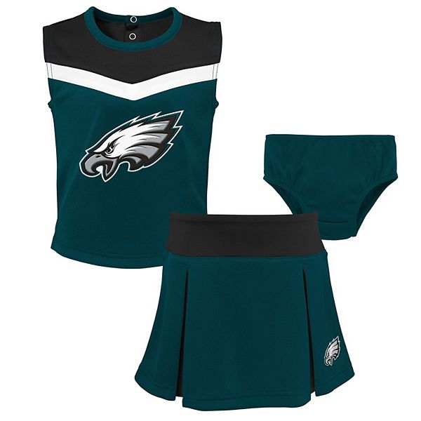 Philadelphia Eagles Baby Midnight Green Set to Play 3PK One Piece Set