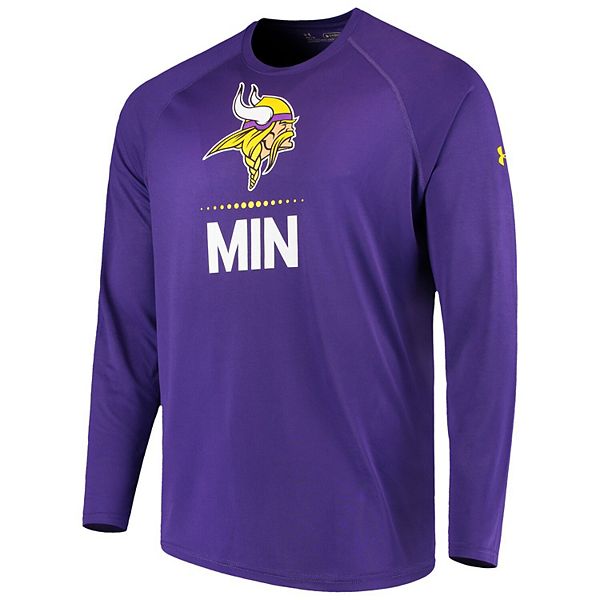 Men's Under Armour Purple Minnesota Vikings Combine Authentic Lockup  Performance Long Sleeve T-Shirt