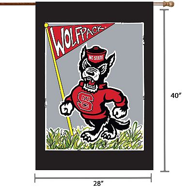 NC State Wolfpack 28" x 40" Double-Sided House Flag