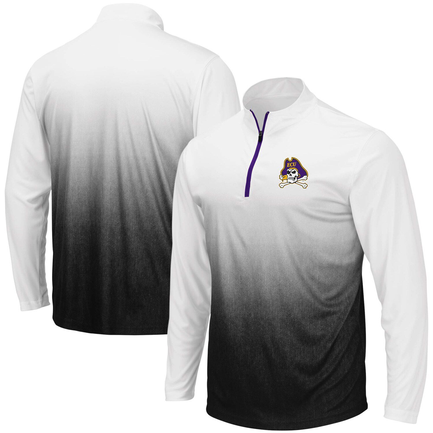 Men's Champion Gray ECU Pirates Football Jersey Long Sleeve T-Shirt