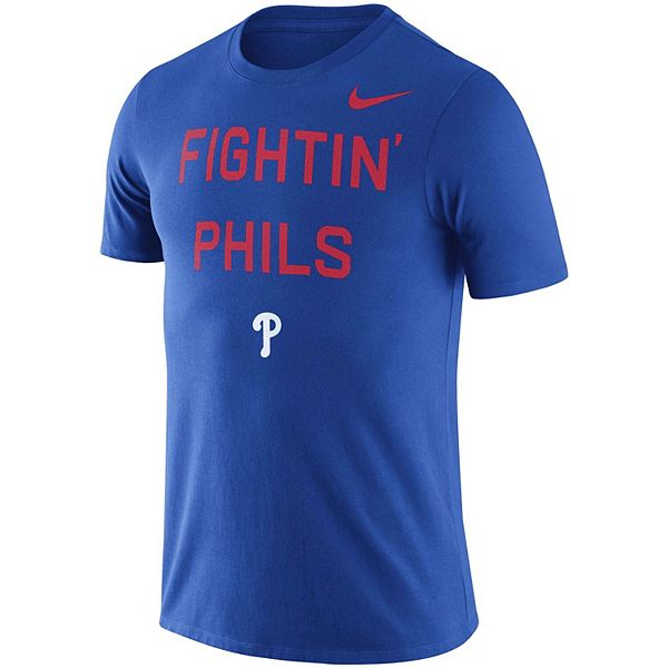 Men's Nike Royal Philadelphia Phillies MLB Fightin' Phils Local Phrase  T-Shirt