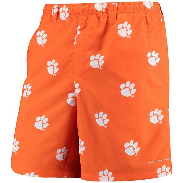 Columbia Mens Size M Clemson University Drawstring Swim Trunks Shorts