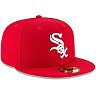 Men's New Era Red Chicago White Sox Fashion Color Basic 59FIFTY Fitted Hat