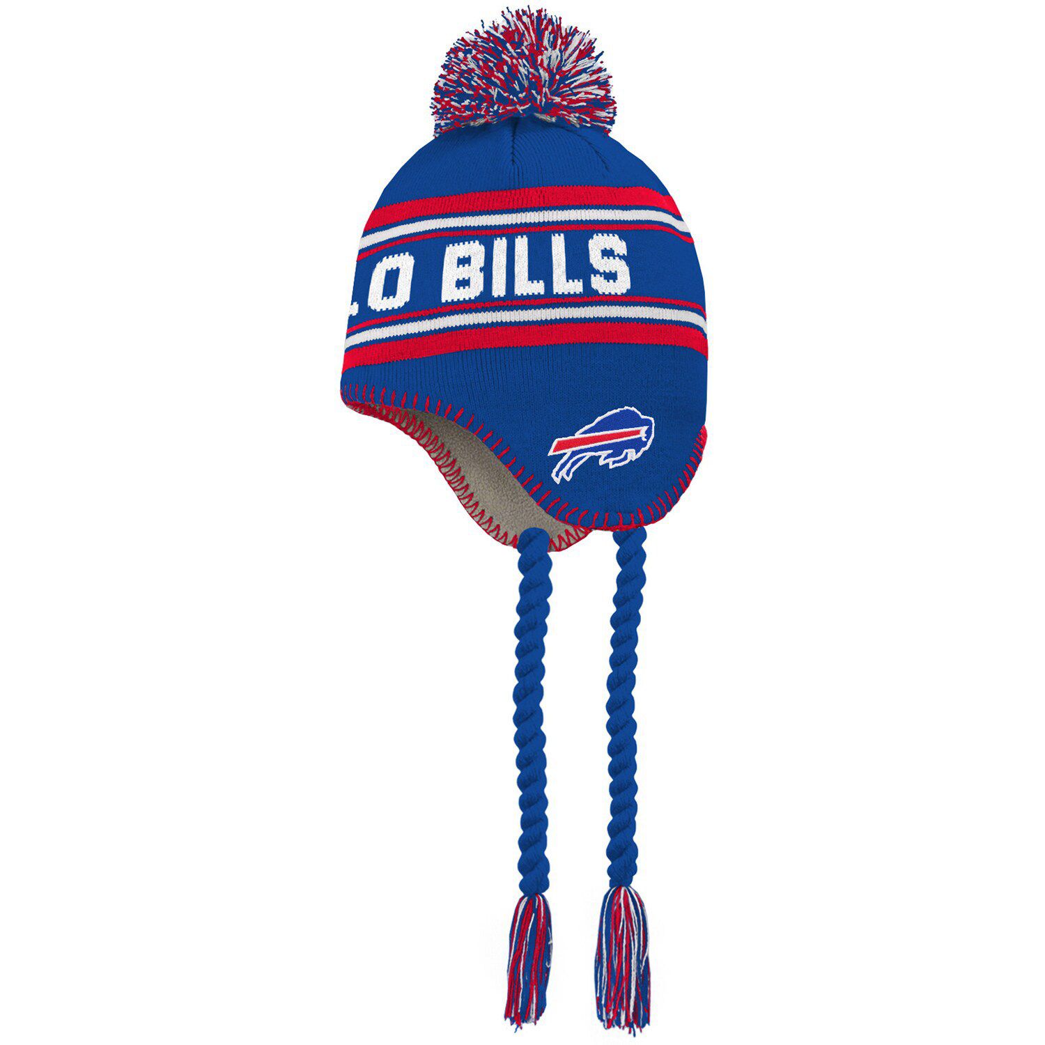 Women's Buffalo Bills New Era Royal Toasty Cuffed Knit Hat with Pom