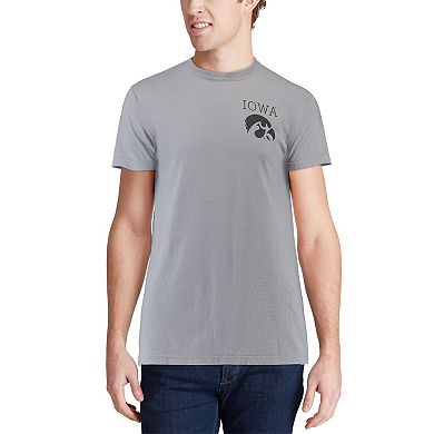 Men's Gray Iowa Hawkeyes Comfort Colors Campus Scenery T-Shirt