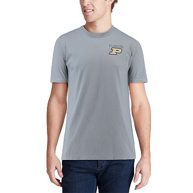 Men's Gray Purdue Boilermakers Team Comfort Colors Campus Scenery T-Shirt