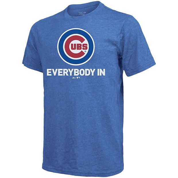 Men's Majestic Royal Chicago Cubs Walk-Off Long Sleeve T-Shirt
