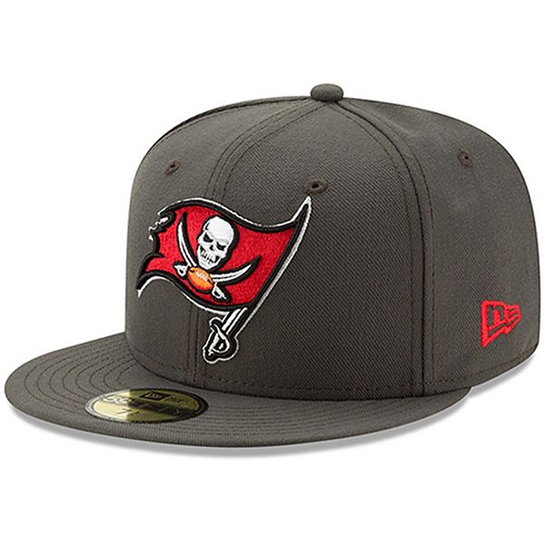 Black Tampa Bay Buccaneers Red Bottom 30th Seasons Side Patch New Era 59FIFTY Fitted 71/8