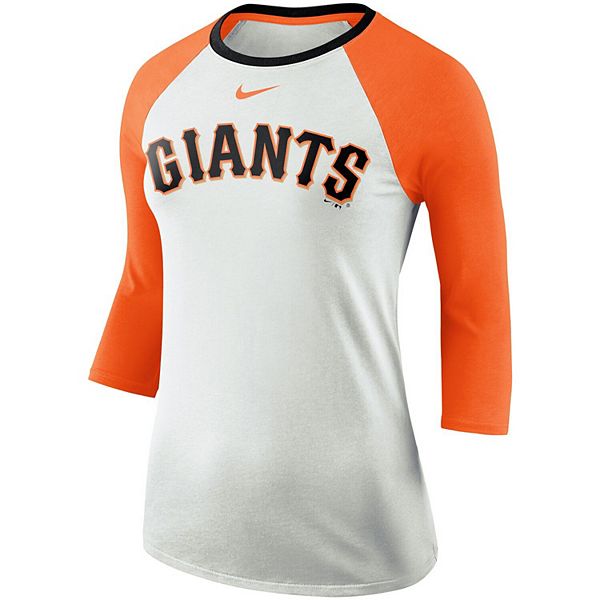  Nike San Francisco Giants Women's Tri-Blend 3/4-Sleeve