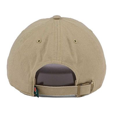 Miami Hurricanes '47 Clean Up Adjustable Hat - Khaki