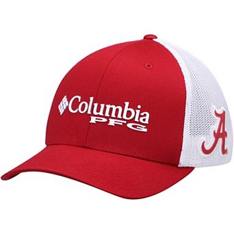 Men's Columbia Crimson Alabama Crimson Tide Collegiate PFG Flex Hat