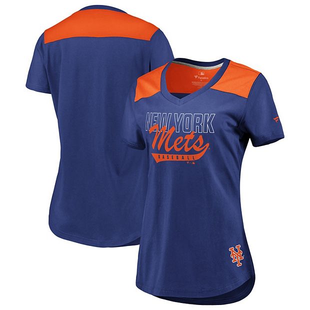 FANATICS Women's Fanatics Branded Royal New York Mets Logo T-Shirt