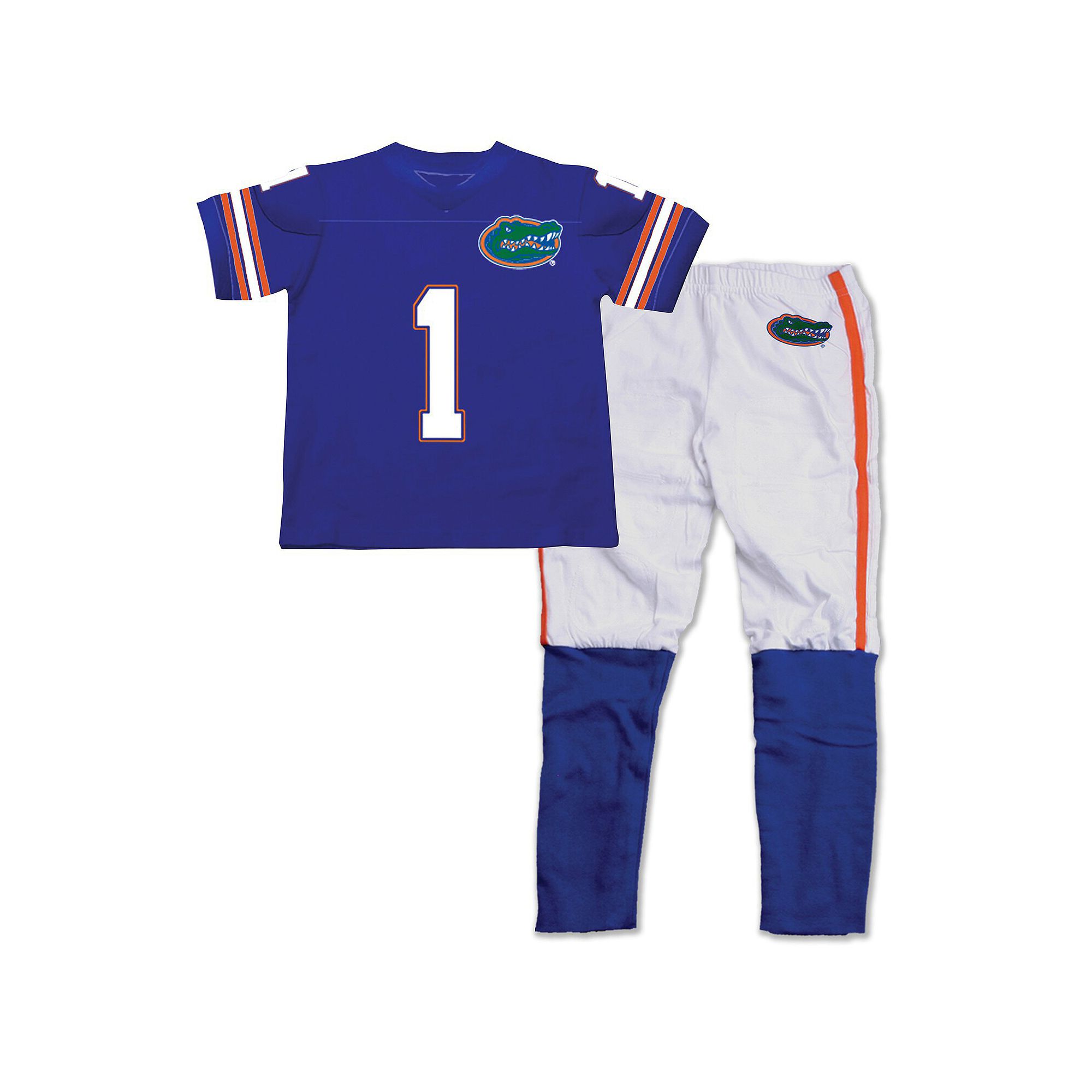 Florida Gators Preschool Pajama Set - Royal Blue, Boys, Size: 6