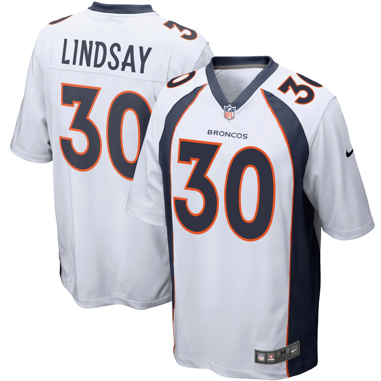 white denver broncos shirt