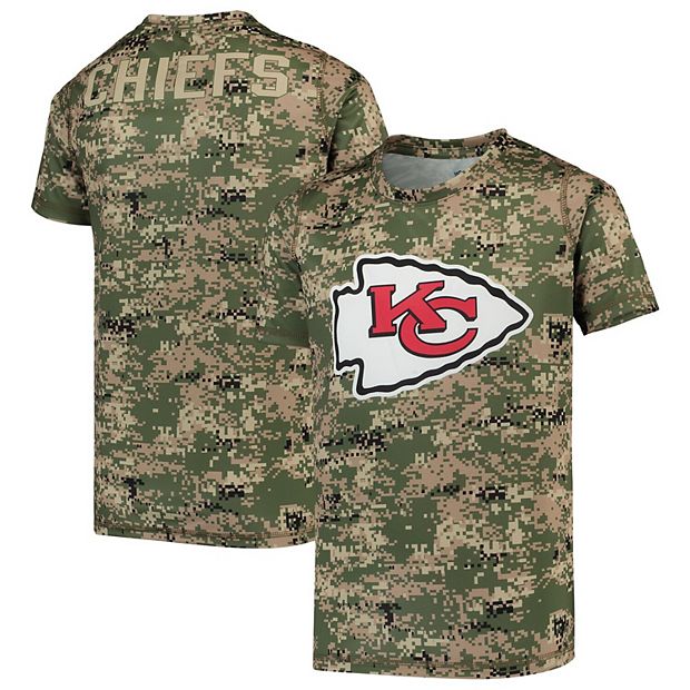 Youth Camo Kansas City Chiefs Alpha Sublimated Dri-Tek T-Shirt