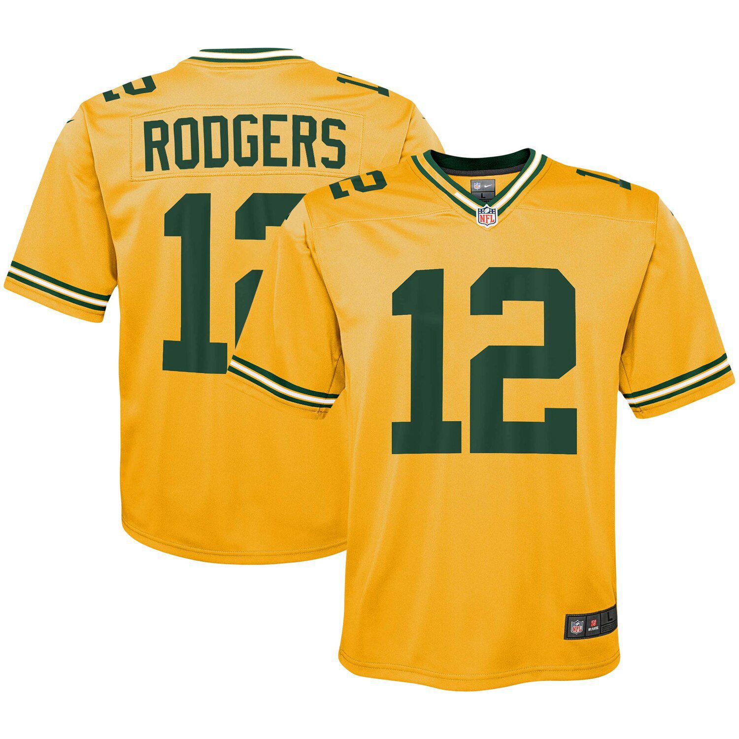 green bay packers yellow jersey