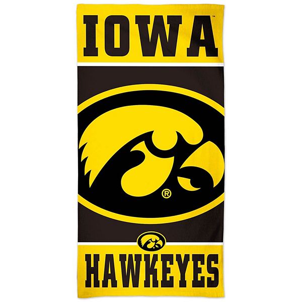 NCAA Iowa Hawkeyes Fiber Beach Towel 30 x 60-Inch