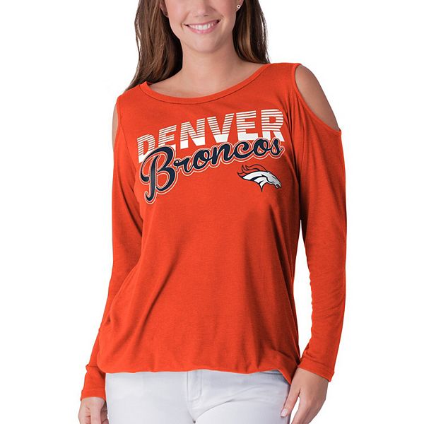 Youth Orange Denver Broncos Long Sleeve Raglan T-Shirt 