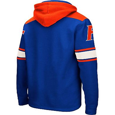 Men's Colosseum Royal Florida Gators 2.0 Lace-Up Pullover Hoodie