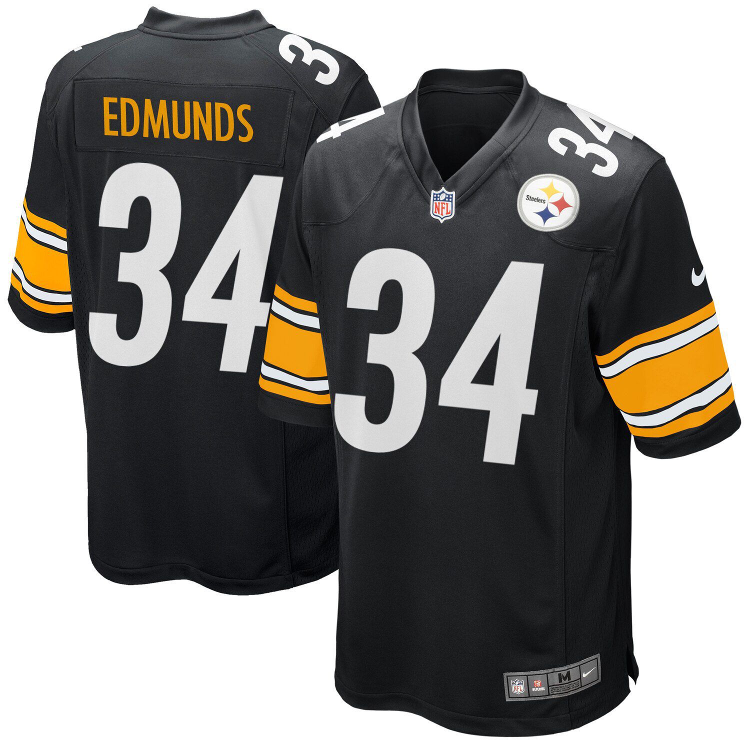 Black Pittsburgh Steelers Game Jersey