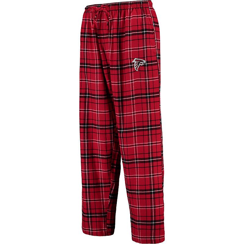 Mens Concepts Sport Red/Black Atlanta Falcons Ultimate Plaid Flannel Pants