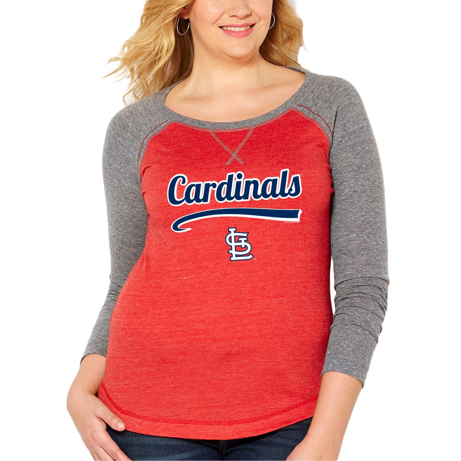 st louis cardinals women's plus size shirts