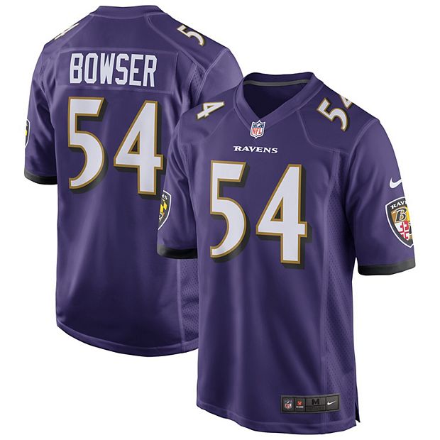 Men's Nike Tyus Bowser Purple Baltimore Ravens Game Jersey