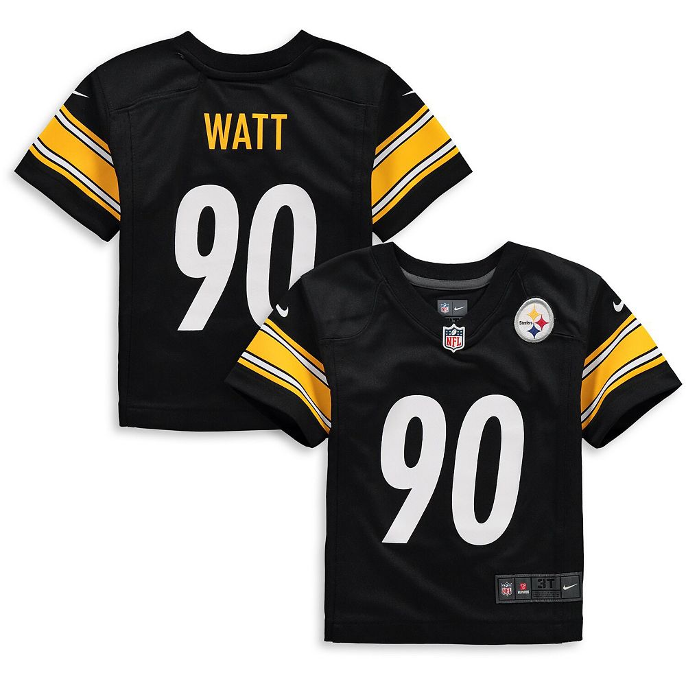 Toddler Nike Watt Black Pittsburgh Steelers Game Jersey